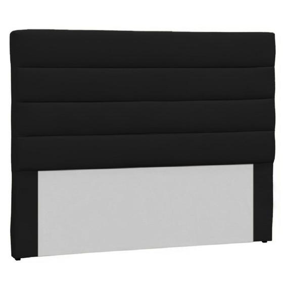 Imagem de Cabeceira Estofada Para Cama Box Casal 140cm Eros Preto - LM DECOR