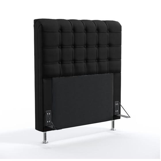 Cabeceira Estofada Para Cama Box Rana 90 Para Cama de Solteiro Suede Preto Aradecor é ruim? Cabeceira Estofada Para Cama Box Rana 90 Para Cama de Solteiro Suede Preto Aradecor é boa?