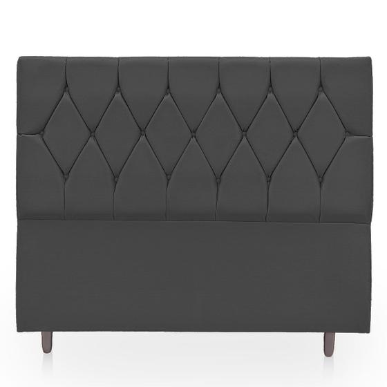 Imagem de Cabeceira Estofada para Cama de Casal 140 Athena Suede