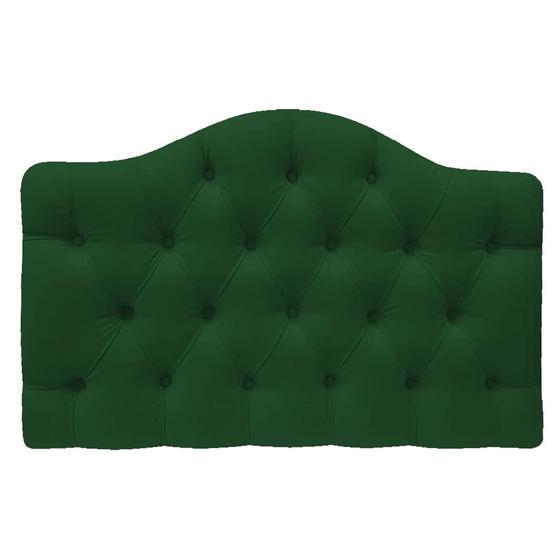 Imagem de Cabeceira Estofada Suspensa Imperatriz 160 cm Queen Size Suede Verde - Amarena Móveis