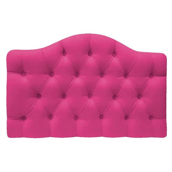 Imagem de Cabeceira Estofada Suspensa Imperatriz 195 cm King Size Suede Pink - Amarena Móveis