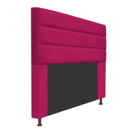 Imagem de Cabeceira Estofada Turim 160cm Queen Size Cama Box material sintético Pink - KDAcanto Móveis