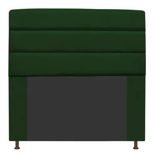 Imagem de Cabeceira Estofada Turim 160CM Queen Suede Verde - D A DECOR