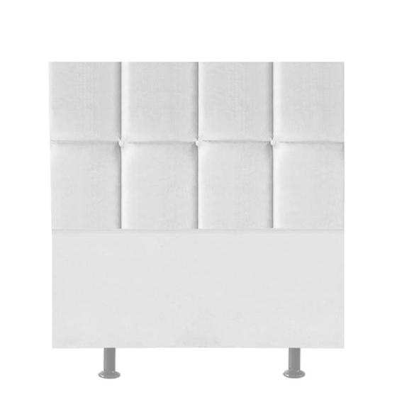 Imagem de Cabeceira Estofada Turquia 100cm Solteiro Para Cama Box Quarto Suede Branco - Ahz Móveis