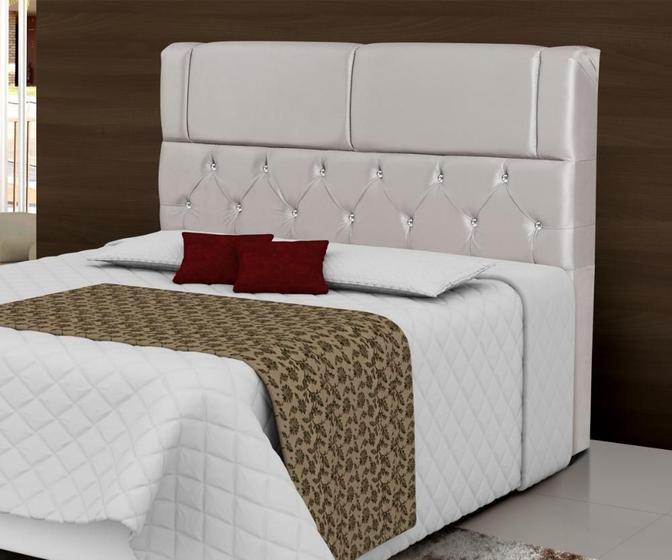 Cabeceira Estofado Quarto Madri Queen 160 cm Menor preço em Cabeceira Estofado Quarto Madri Queen 160 cm
