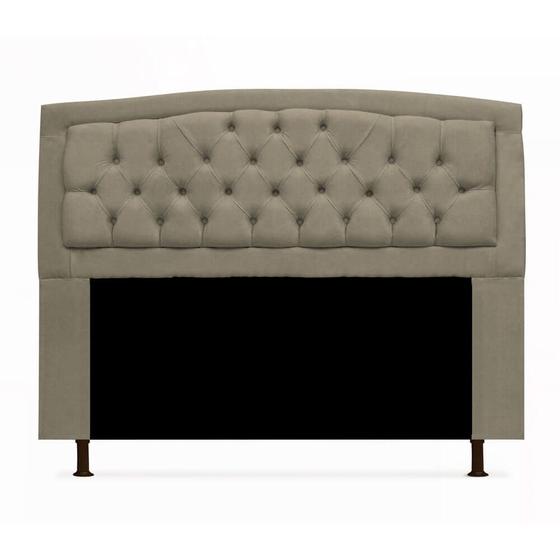 Imagem de Cabeceira Geovana Para Cama Box Solteiro 100cm com Capitonê Suede - Renascer Decor