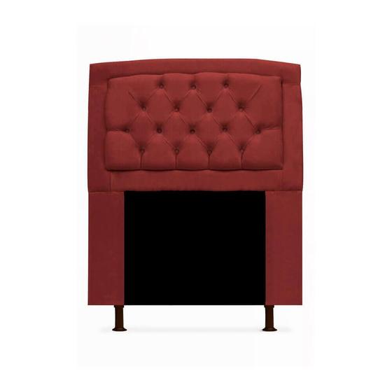 Imagem de Cabeceira Geovana Para Cama Box Solteiro 100cm com Capitonê Suede - Renascer Decor