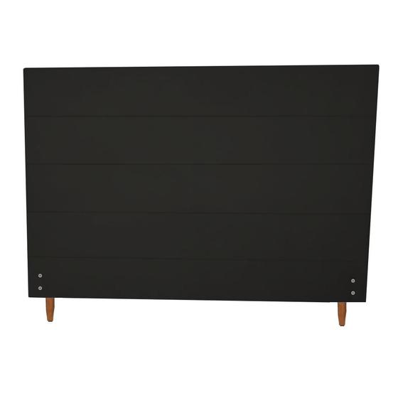 Imagem de Cabeceira Helena 1,38cm Para Cama Box Suede Preto