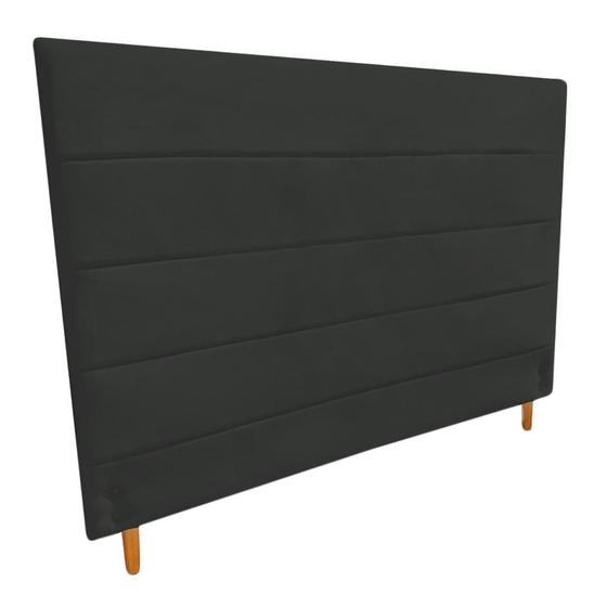 Imagem de Cabeceira Helena 158Cm Para Cama Box Queen Suede Grafite