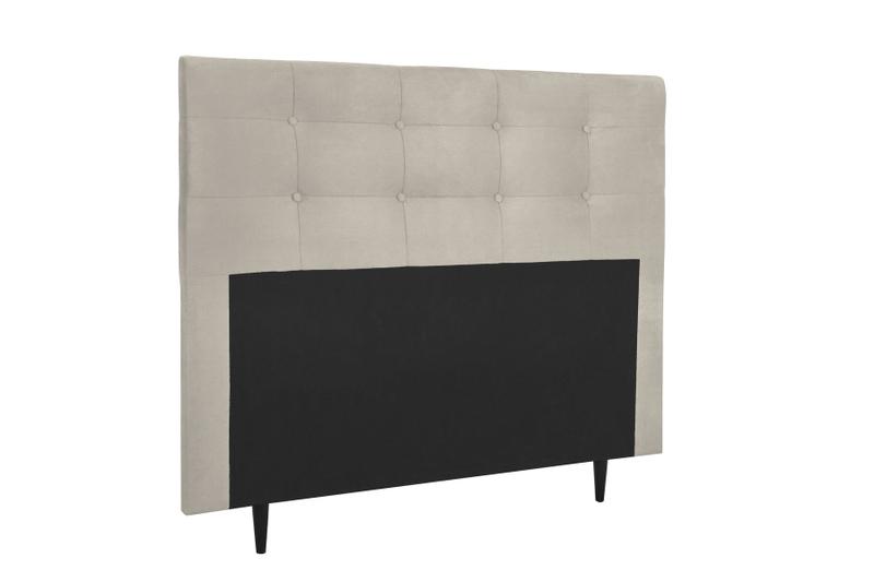 Imagem de Cabeceira Helena Cama Box Casal 140 cm Suede Bege