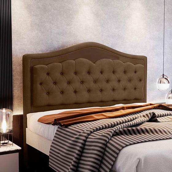 Imagem de Cabeceira Holanda 1,40 2.0 c/ Design Retro Veludo Speciale Home
