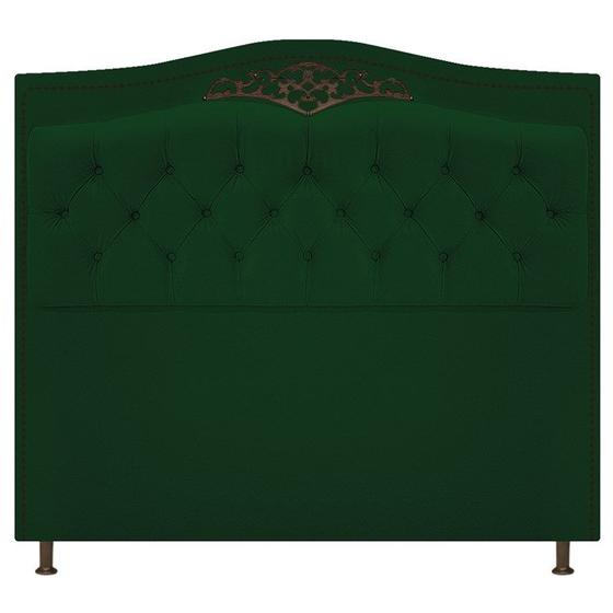 Imagem de Cabeceira Imperio 90 cm Suede Verde