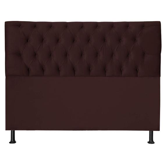 Imagem de Cabeceira Jade 100Cm Para Cama Box Solteiro Suede Bordô