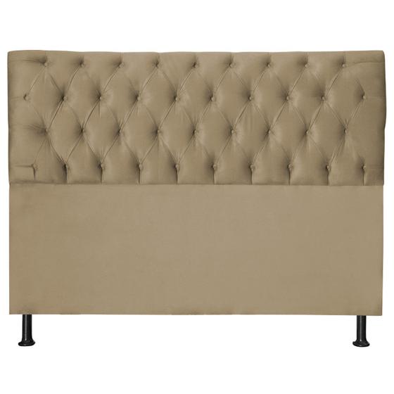 Imagem de Cabeceira Jade 160 Cm Para Cama Box Suede Bege