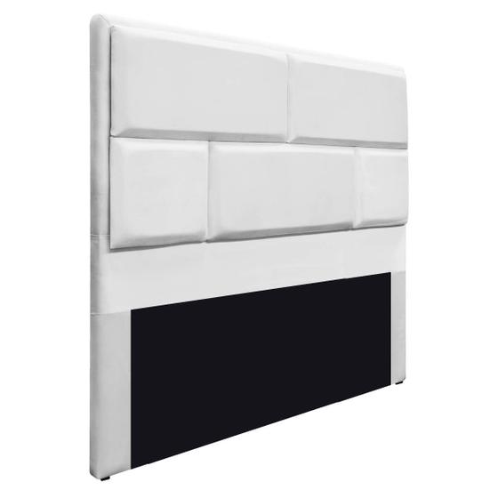 Imagem de Cabeceira King Brick P02 195 cm para cama Box Suede - Amarena Móveis