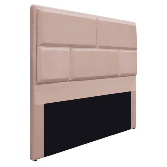 Imagem de Cabeceira King Brick P02 195 cm para cama Box Suede - Amarena Móveis