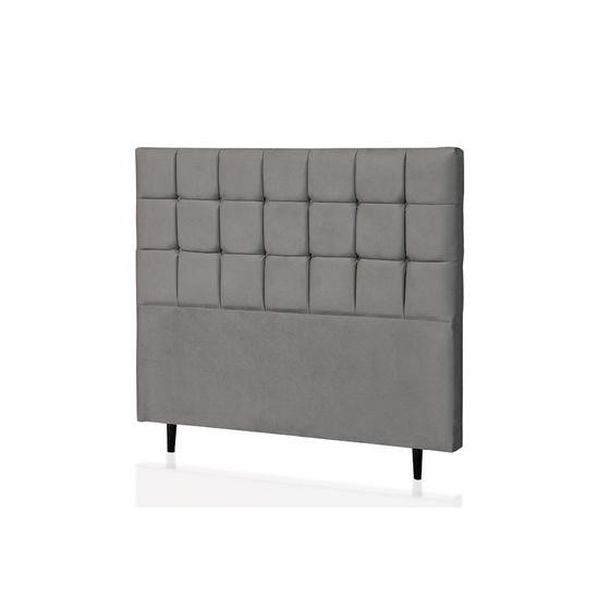 Imagem de Cabeceira King Espanha 195 CM Suede Cinza - D A Decor