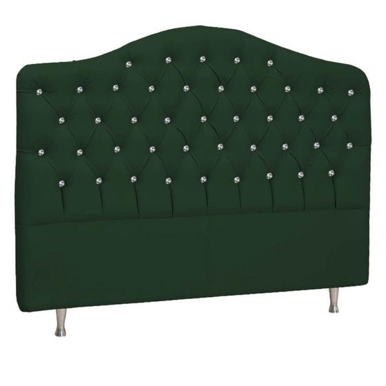 Imagem de Cabeceira King Florence P04 195 cm Suede Verde TCA 947 - Amarena Móveis