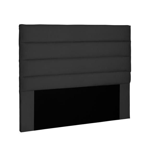 Imagem de Cabeceira La Italiana Para Cama Box Solteiro 90 cm Suede Preto - D'Rossi