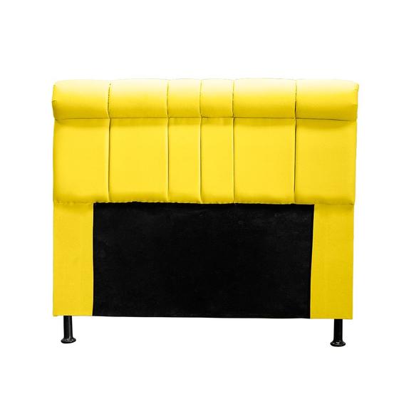 Imagem de Cabeceira Madri 100 cm Suede Amarelo