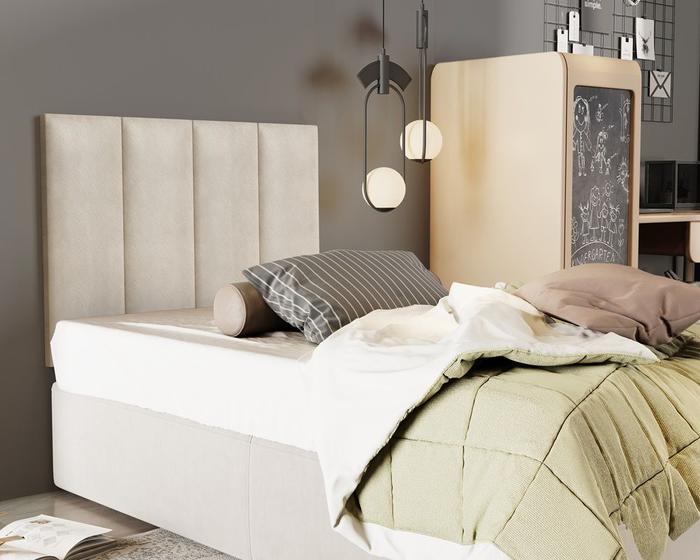 Imagem de Cabeceira Madri para cama box Solteiro Areia 0.90