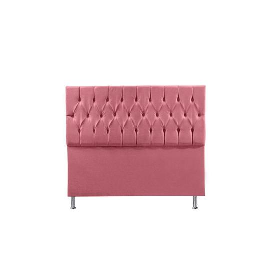 Imagem de Cabeceira Madrid 1,60 Cm Para Cama Box Queen Suede Rosa