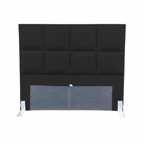 Imagem de Cabeceira Milão Cama Box King 1,95 M Suede Preto