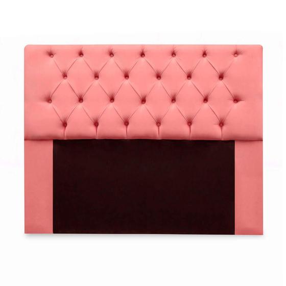 Imagem de Cabeceira Mirage para Cama Box Casal 140cm com Capitonê Suede - Ecotec Decor