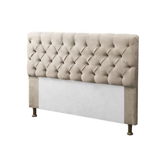 Imagem de Cabeceira Mirage Para Cama Box Casal 140cm Com Capitonê Suede