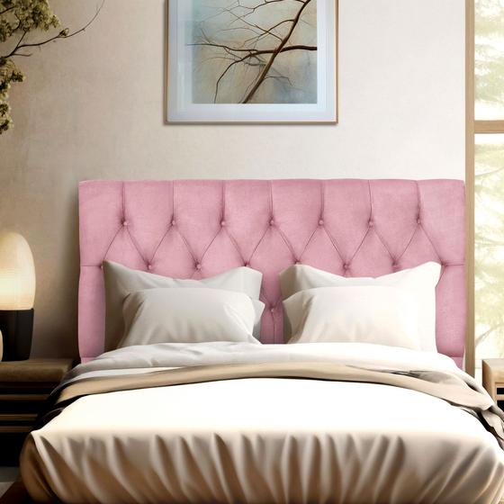 Imagem de Cabeceira Mirage para Cama Box Queen 160cm com Capitonê - Móveis ME