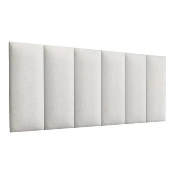 Imagem de Cabeceira Modular Solteiro 60x100 Em material sintético Branco