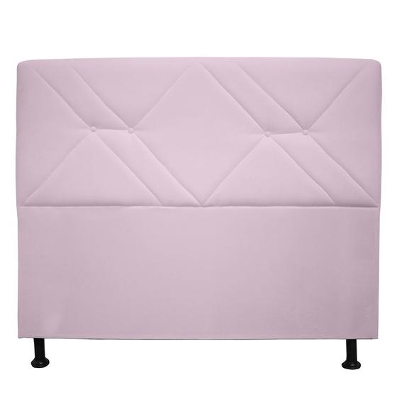 Imagem de Cabeceira Mônaco 100 cm Suede Rosa Bebê