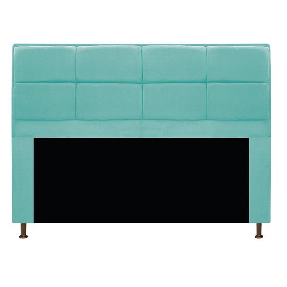 Imagem de Cabeceira Munique 195 cm King Size Suede Azul Tiffany - Doce Sonho Móveis