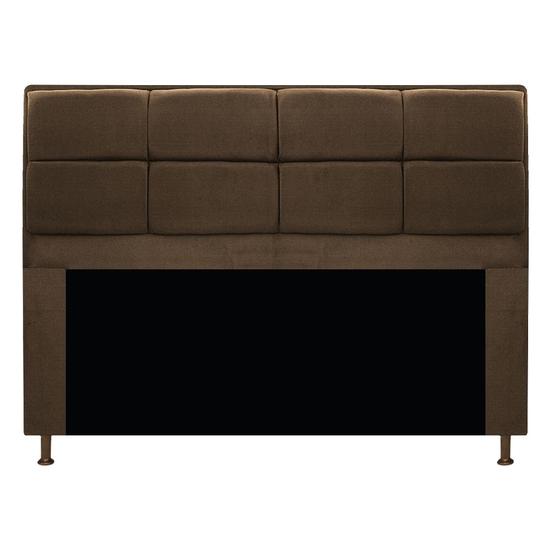 Imagem de Cabeceira Munique 195 cm King Size Suede Marrom - Doce Sonho Móveis