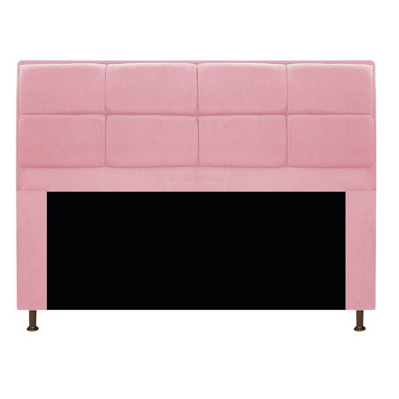 Imagem de Cabeceira Munique 195 cm King Size Suede Rosa Bebê AM Decor