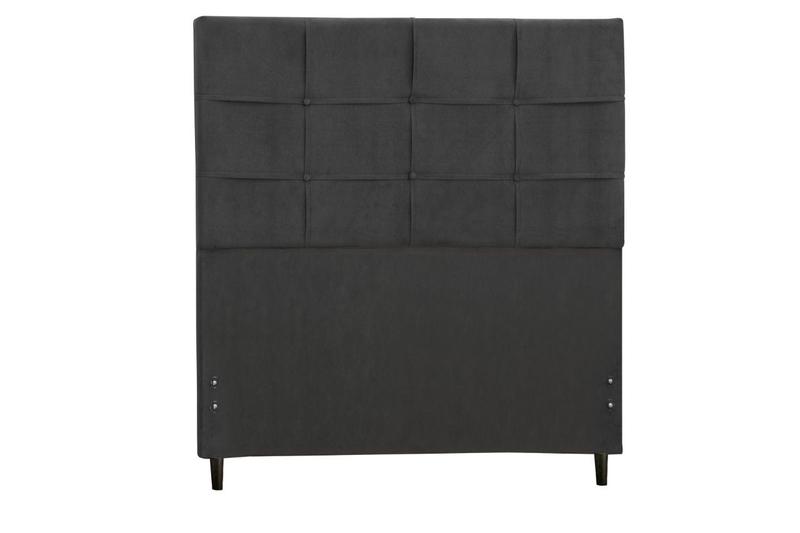 Imagem de Cabeceira New Hylux Estofada Com Botão de Tecido para Cama Box Solteiro 94Cm Preto 