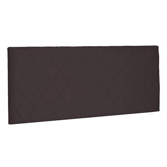 Imagem de Cabeceira Painel Estofada Cama Box Casal King Esmeralda 195cm Suede Café - Desk Design