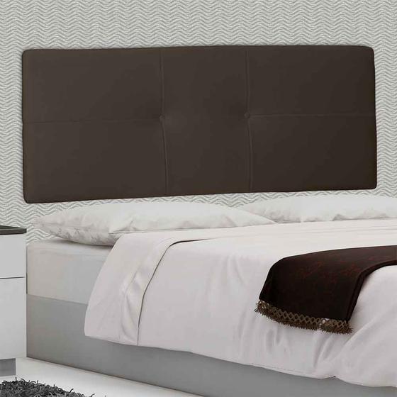 Imagem de Cabeceira Painel Queen 160 Cm Poliana Suede Marrom