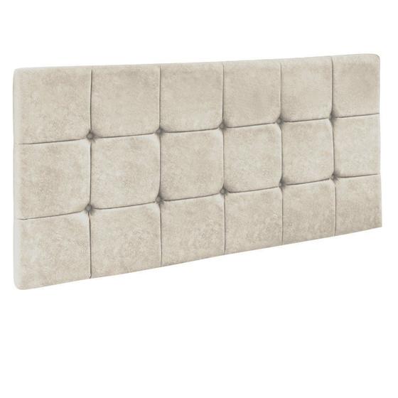 Imagem de Cabeceira Painel Sleep para Cama Box Casal 1,60 m Suede Bege 1301 - D'Rossi