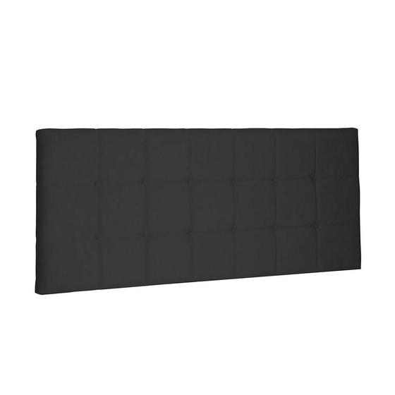 Imagem de Cabeceira Painel Verona Solteiro 90cm Suede Preto