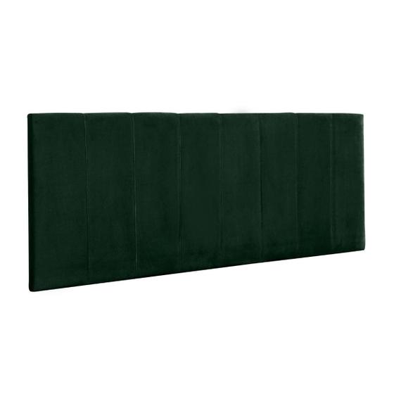 Imagem de Cabeceira Painel Vitória 100Cm Cama Box Suede Verde Militar