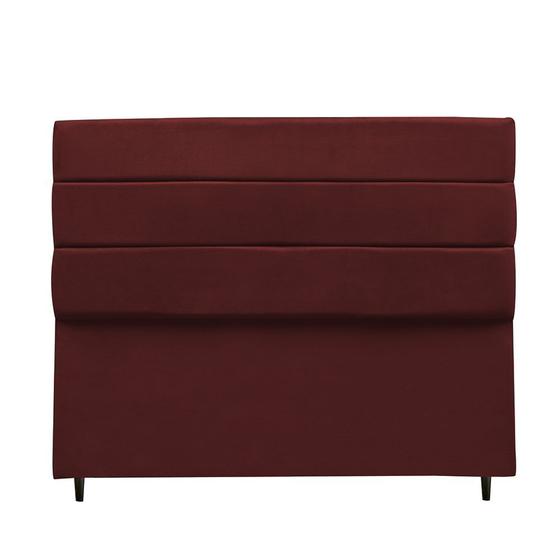 Imagem de Cabeceira Paloma Para Cama Box Casal 140 cm Suede Marsala