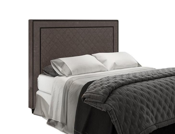 Imagem de Cabeceira Para Cama Box Arezzo Casal 1,40cm Linho Marrom - FdECOR