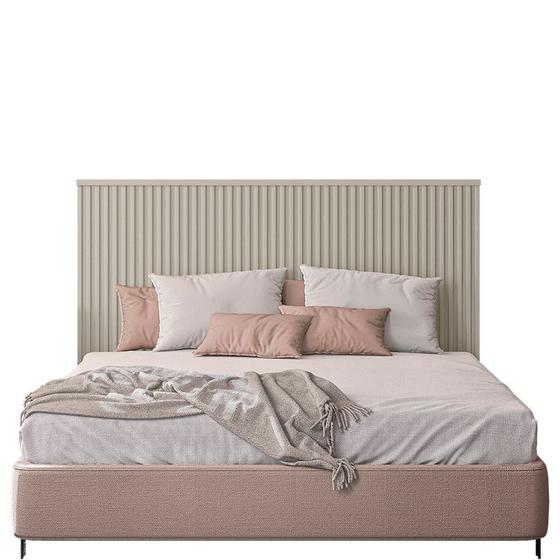 Cabeceira para Cama Box Casal Queen 160cm Madeira Ripada Brisa L06 Off White - Mpozenato Menor preço em Cabeceira para Cama Box Casal Queen 160cm Madeira Ripada Brisa L06 Off White - Mpozenato