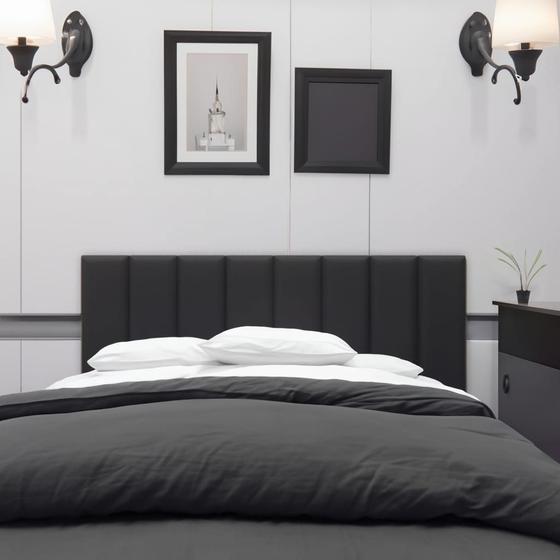 Imagem de Cabeceira Para Cama Box Estofada Modular 5 Modulos 60x20 cm.