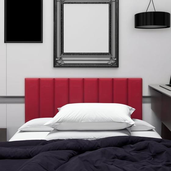 Imagem de Cabeceira Para Cama Box Estofada Modular 5 Modulos 60x20 cm.