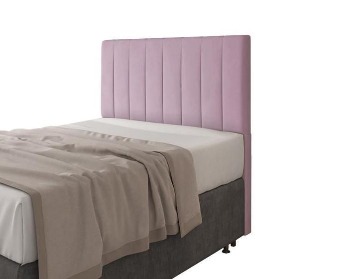 Imagem de Cabeceira Para Cama Box Itália Solteiro 0,90cm Veludo Rose - FdECOR