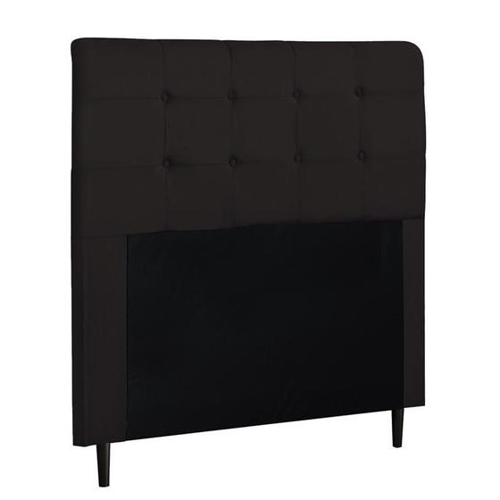 Imagem de Cabeceira Para Cama Box Luna King 1,95cm Suede Amassado Marrom - FdECOR