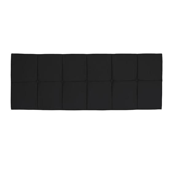 Imagem de Cabeceira para Cama Box Nina 140 cm Preto Suede  IDF Decor