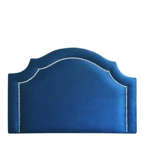 Imagem de Cabeceira Para Cama Box Painel Suede ul Com Tachas Prata